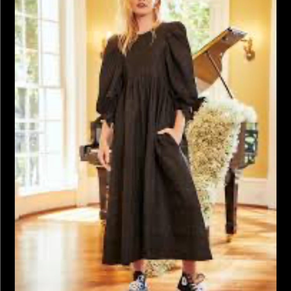 NWOT Hunter Bell Bennett dress, black moire M